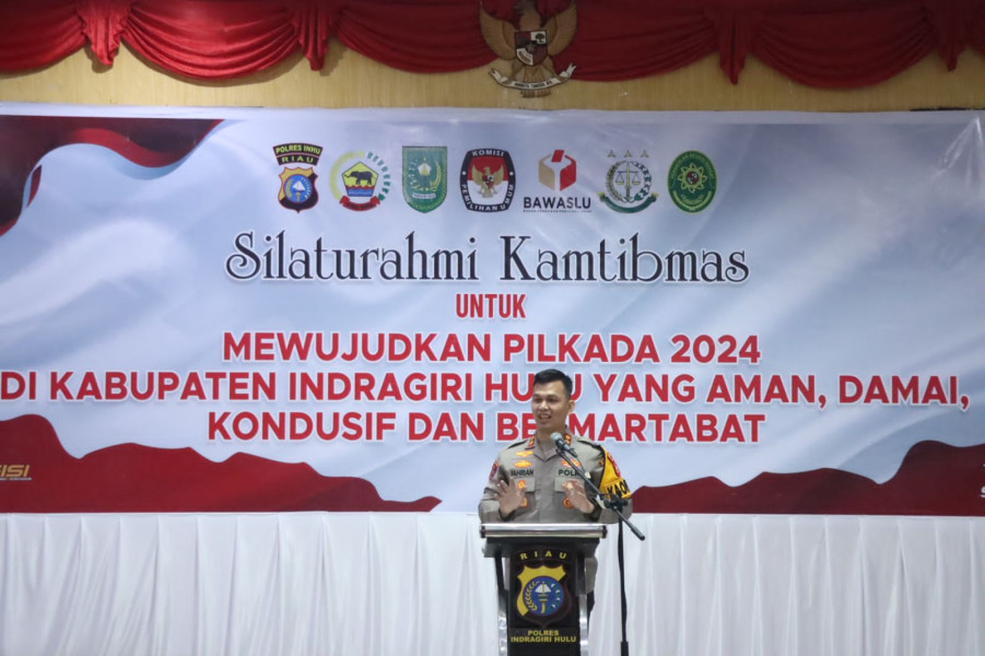 Ciptakan Pilkada Damai, Polres Inhu Gelar Silaturahmi Kamtibmas