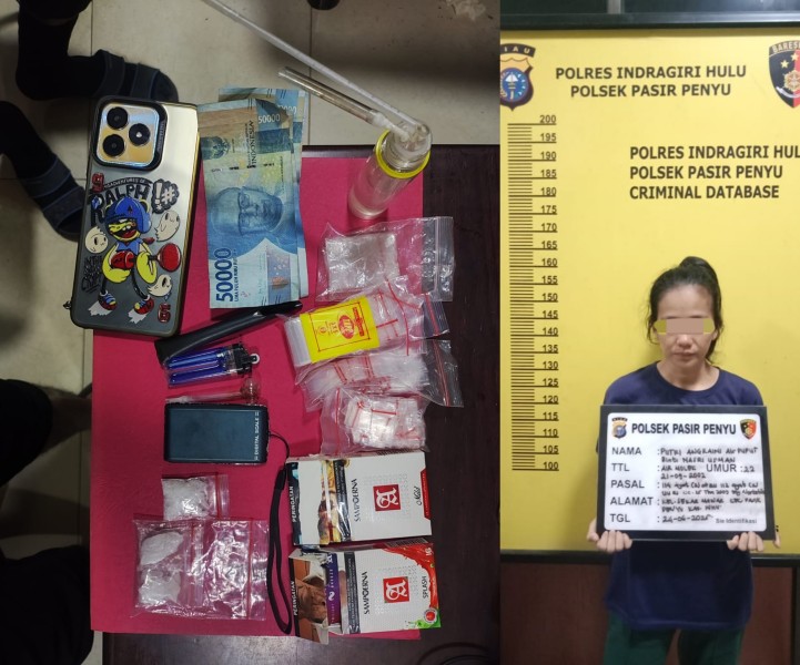 IRT Muda Digerebek di Pasir Penyu, Sabu Ditemukan Dalam Kotak Rokok