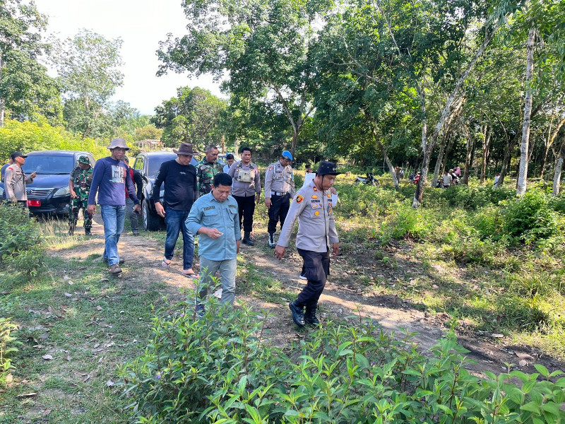 Polsek Kuantan Hilir Gelar Operasi Penindakan PETI Bersama Upika Terkait Pengaduan Masyarakat di Desa Koto Rajo