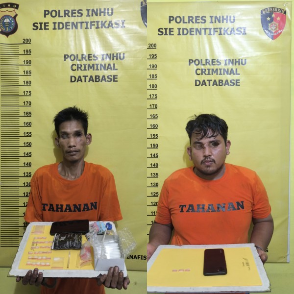 Dua Tersangka Digelandang Polisi Sektor Kelayang Gara-gara Narkoba, Begini Kronologinya