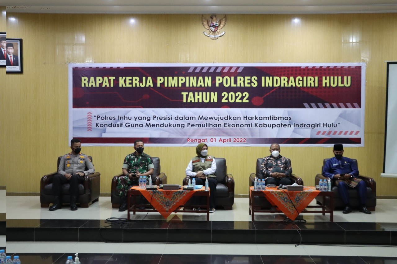 Ini Paparan Kapolres Inhu Dalam Rapat Kerja Pimpinan Polres Inhu Tahun 2022