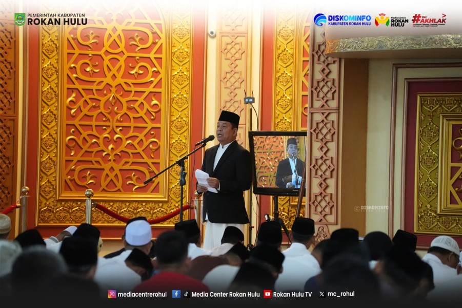 Pemkab Rohul Gelar Shalat Idul Fitri 1447 H di Masjid Agung Islamic Center