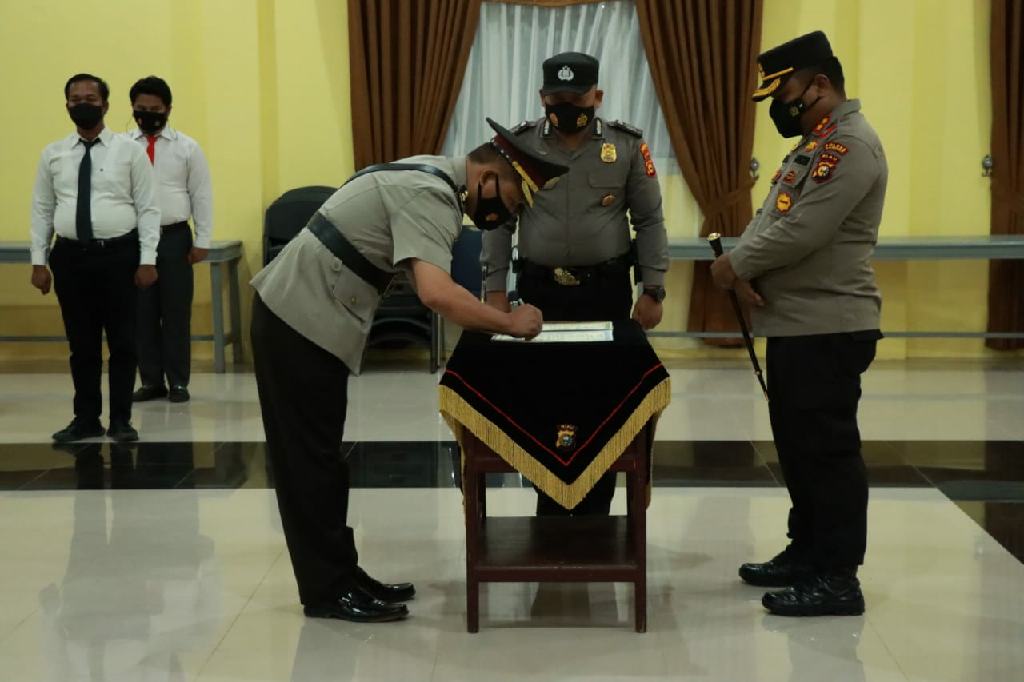 Sertijab Kabag Ops Polres Kampar dan Kapolsek Tapung 