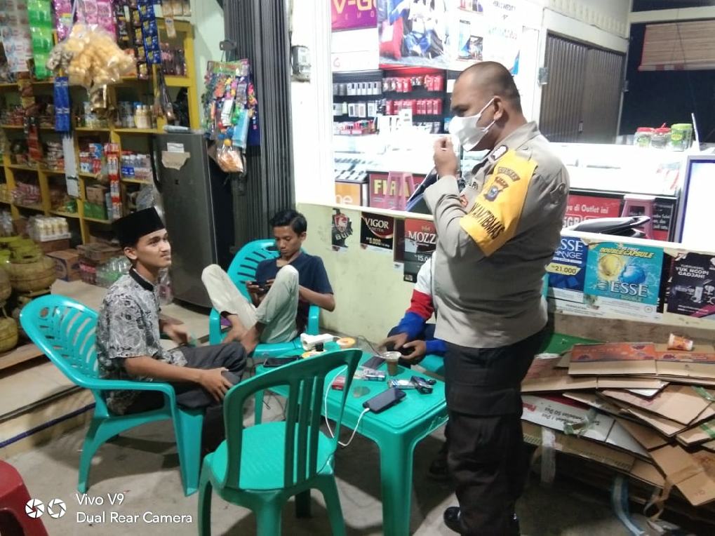 Kabagren Pimpin Operasi Justisi Penertiban Prokes Pada Malam Hari di Kota Bangkinang