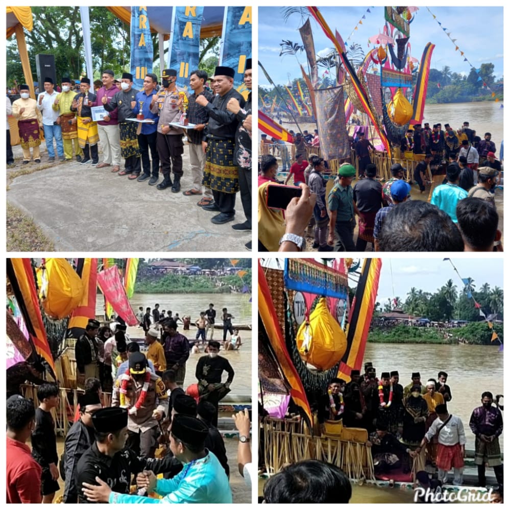 Polres Kuansing Bersama Unsur Terkait Amankan Festival Budaya di Kuantan Mudik