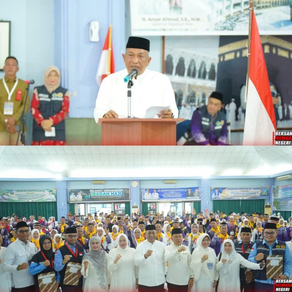 Bupati Rohul Resmi Lepas 445 JCH Kloter 9 Embarkasi Batam, Titip Doa Untuk Kemajuan Daerah