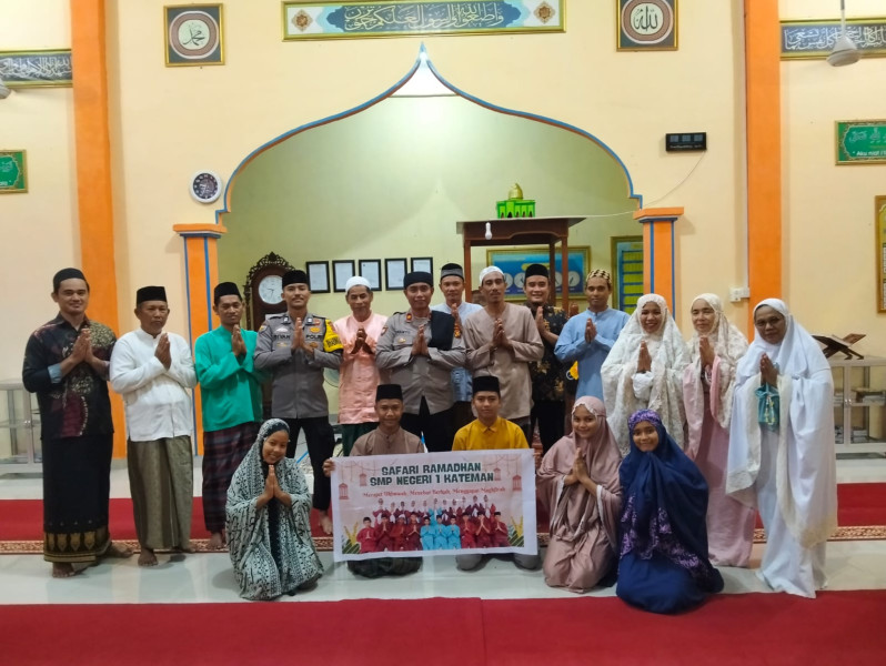 Kapolsek Kateman KOMPOL Ermanto Safari Ramadhan di Masjid Istiqomah, Ajak Masyarakat Perkuat Keimanan dan Jaga Kamtibmas