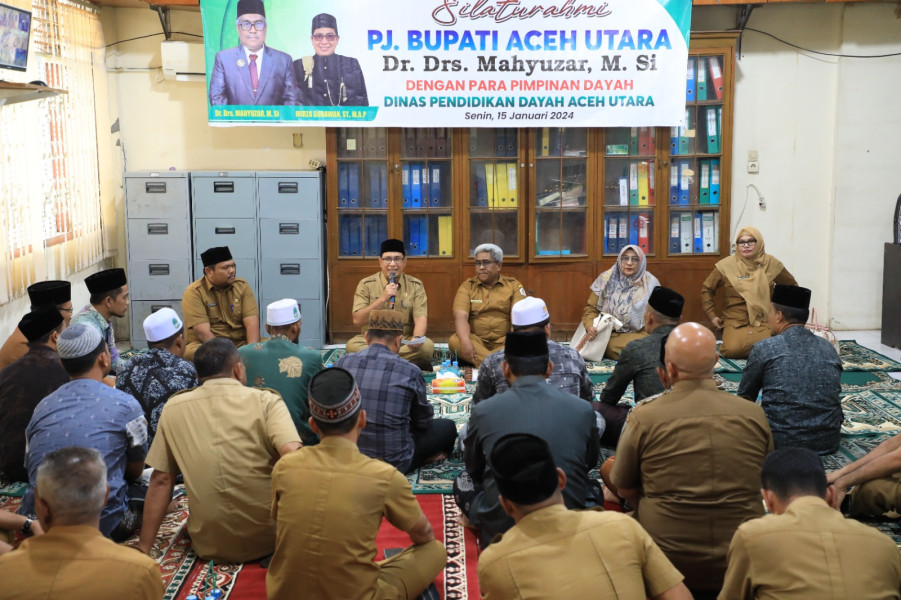 Pj Bupati Aceh Utara Bersilaturrahmi dengan Para Pimpinan Dayah