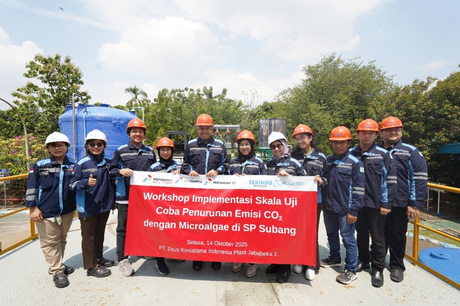 Kolaborasi Pertamina Hulu Energi dan Patra Drilling Contractor dalam mendukung Net Zero Emission dengan Energi Alam (MicroAlgae)