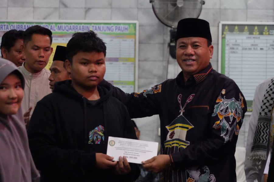 Di Sambut Ratusan Warga Tanjung Pauh Singingi Hilir Suhardiman Tegaskan Jika Perbaikan Infrastruktur   Jadikan Prioritas  