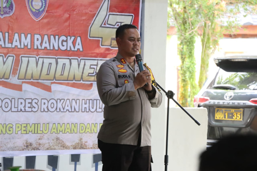 HUT Satpam Indonesia Ke-43, Polres Rokan Hulu Gelar Syukuran Dan Himbauan Pemilu Damai 2024