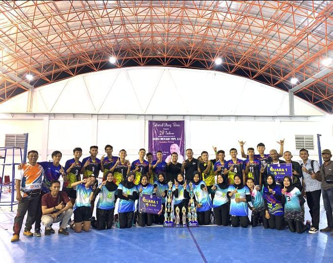 Mantap, Dua Tim Volly Pasir Penyu Raih Juara 1 Turnamen Bupati Inhu Cup