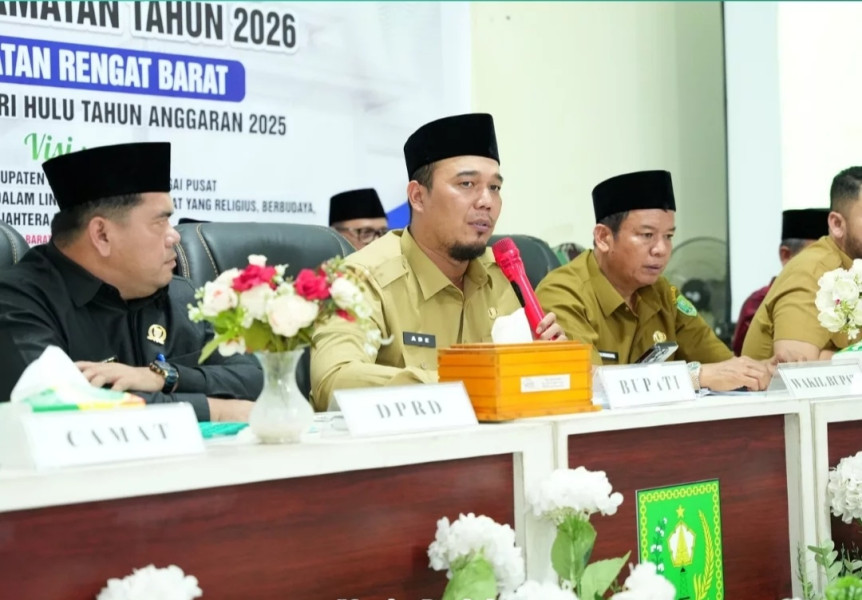 Bupati Ade dan Wabup Hendrizal Hadiri dan Buka Musrenbang Kecamatan Rengat Barat
