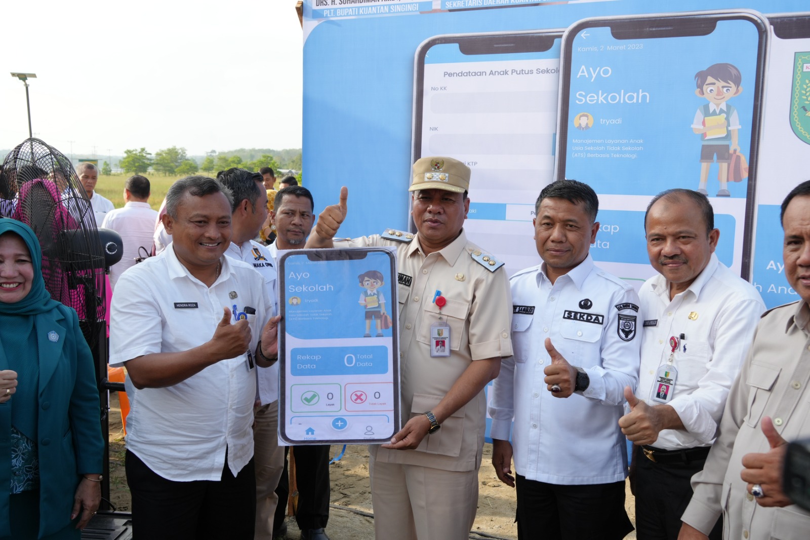 Disela Musrenbang Kuantan Mudik Plt Bupati Kuansing Launching Aplikasi Ayo Sekolah