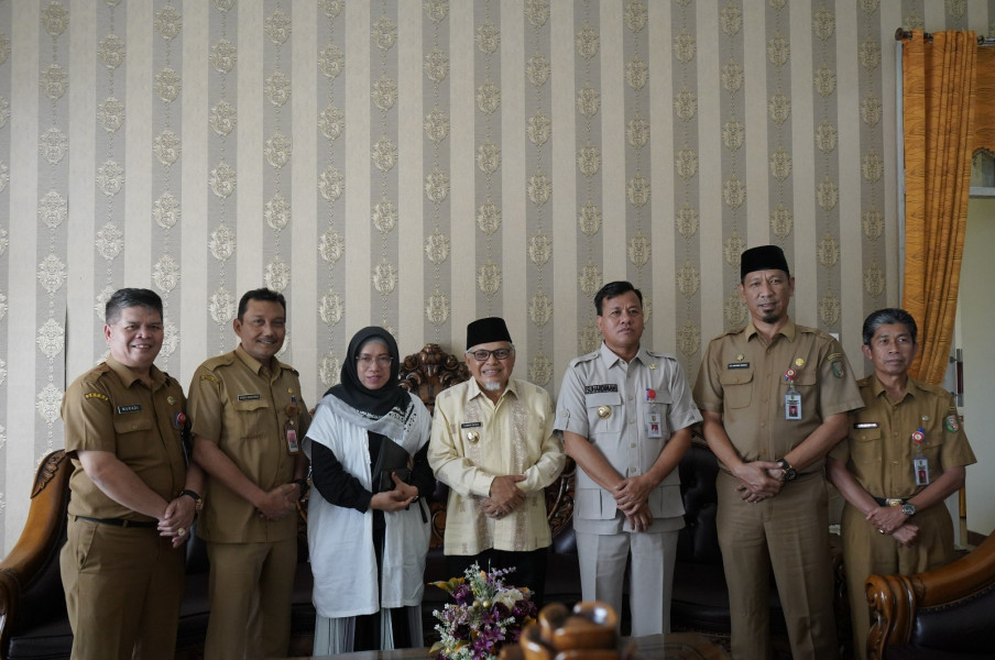 Belajar Pengelolaan Data Kependudukan Wakil Walikota Sawahlunto Temui Plt Bupati Kuansing