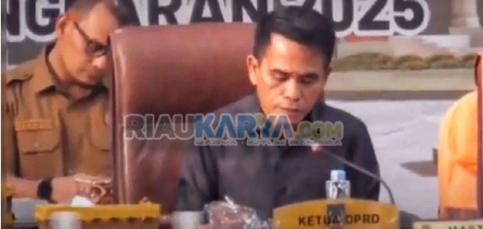 Ketua DPRD Rohil Pimpin Rapat Paripurna Penyampaian Rancangan KUA & PPAS 2025
