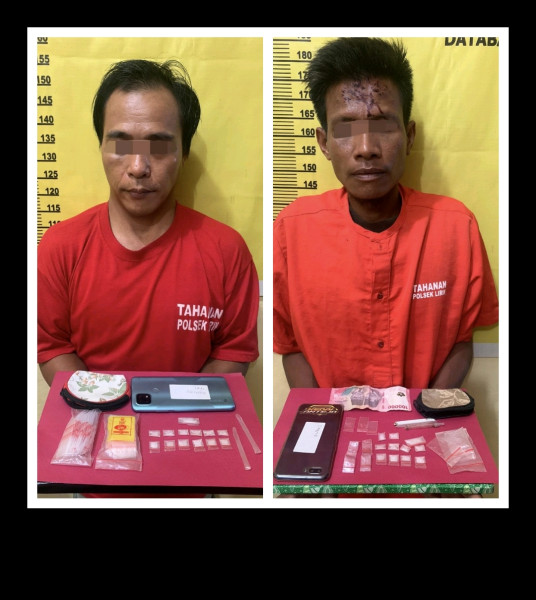 Tak Butuh Waktu Lama Setelah Menerima Informasi, Polsek Lirik Sikat 2 Pedagang Narkoba