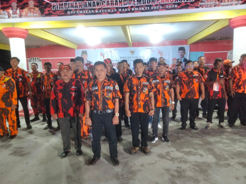 Ahmad Tang Resmi Dilantik sebagai Ketua PAC Pemuda Pancasila Kateman