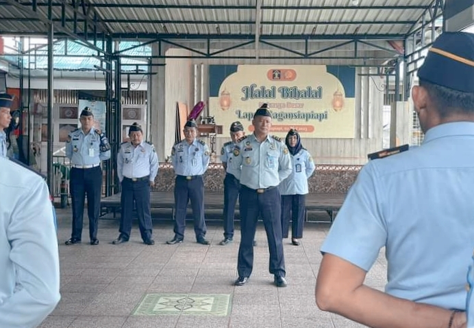 Pimpin Apel Pagi Pegawai, Ini Pesan Kalapas Bagansiapiapi