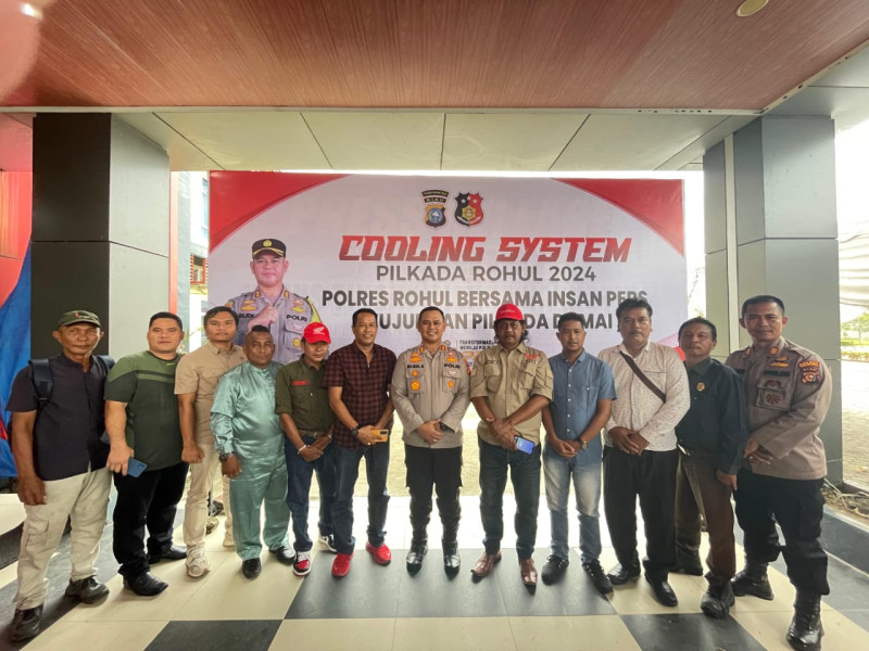 Kapolres Rohul Gandeng Insan Pers Wujudkan Pilkada Damai