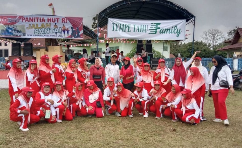 Semangat Nasionalisme Warga Sungai Lala Tercermin dalam Peringatan HUT RI ke-80