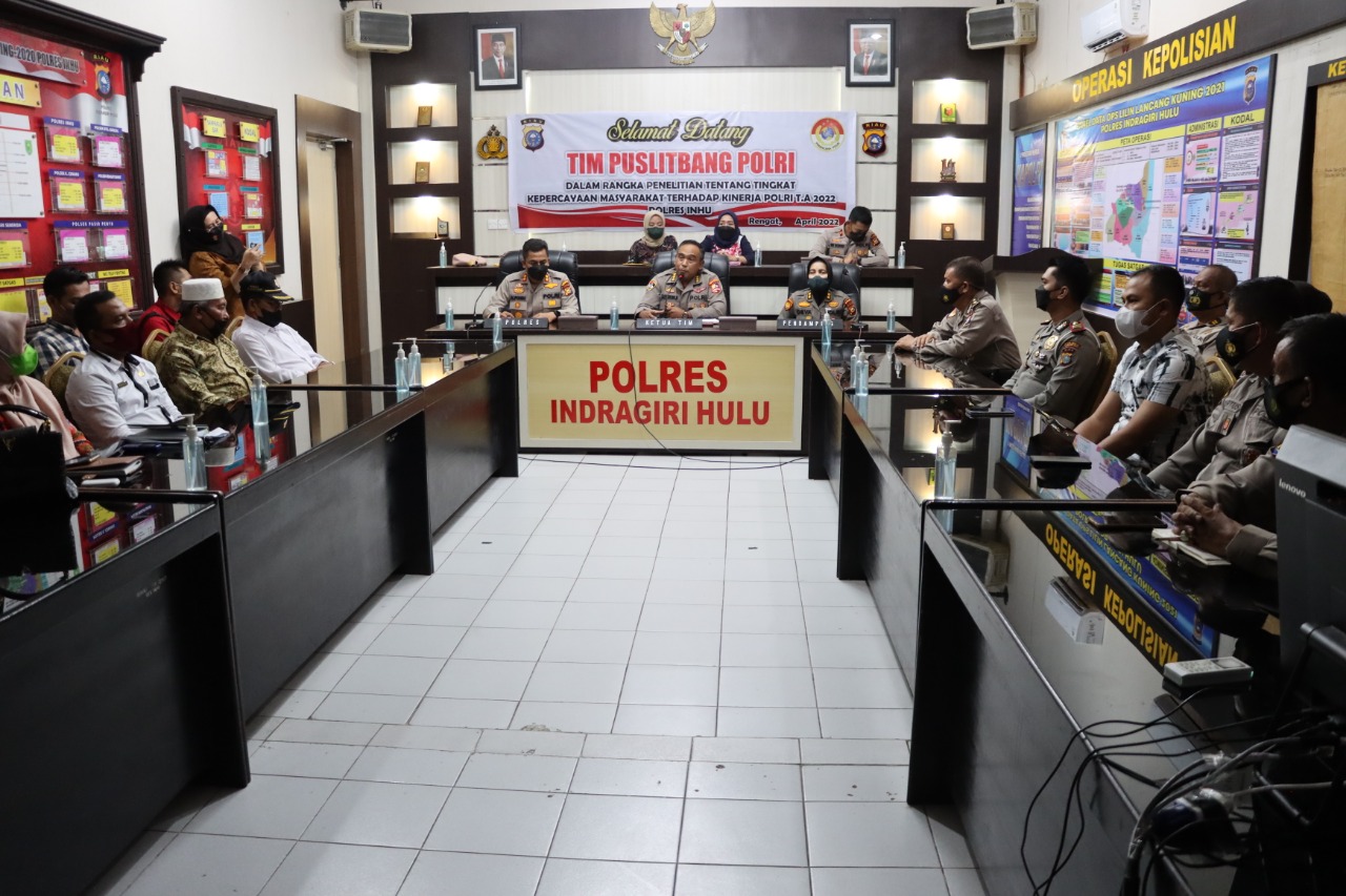 Tim Puslitbang Mabes Polri Turun ke Polres Inhu, Ternyata Ini Agendanya