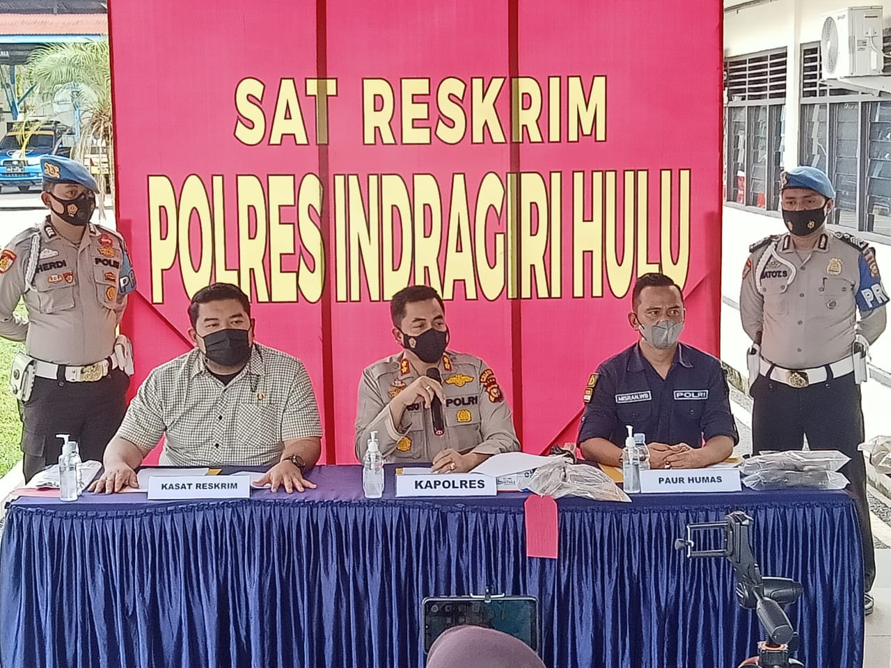 Ungkap Kasus Mutilasi Sadis, Polres Inhu Gelar Press Release