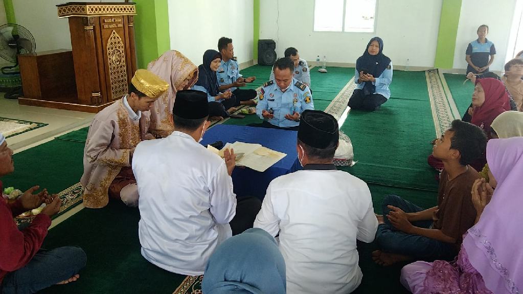 Cinta Lama Berujung Sah, WBP Langsungkan Pernikahan di Lapas Narkotika Rumbai