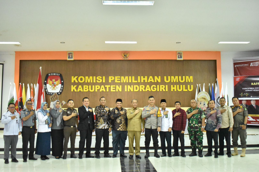 KPU Inhu Gelar Rapat Koordinasi Kesiapan Pilkada Serentak 2024