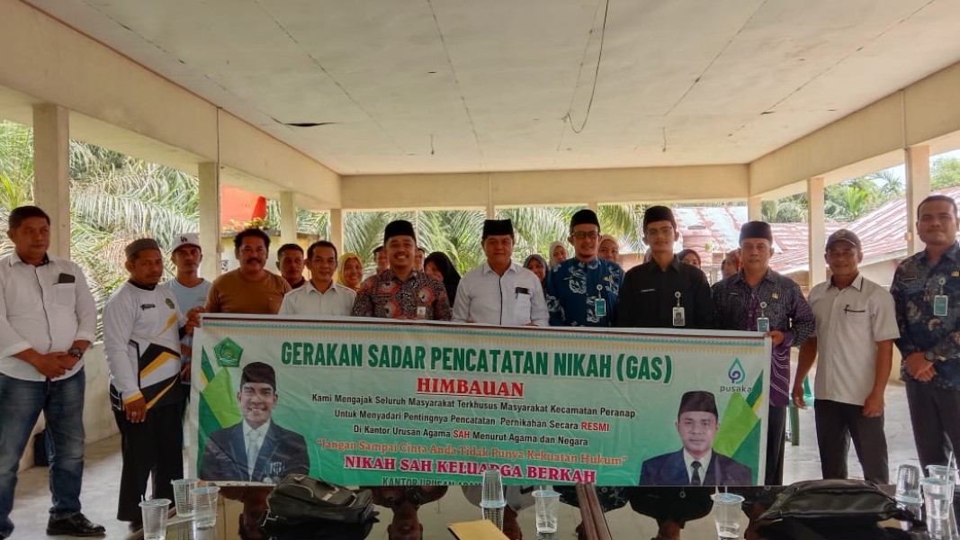 Cegah Nikah Siri, KUA Peranap Sosialisasikan Pentingnya Pencatatan Nikah Resmi di Baturijal Barat