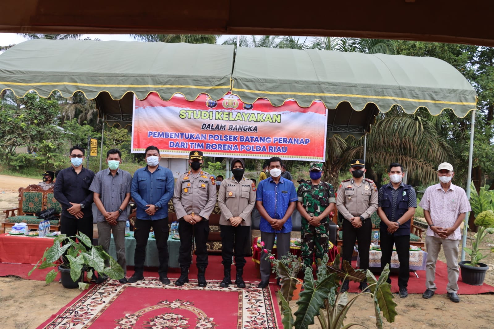 Studi Kelayakan Polsek Rakit Kulim dan Batang Peranap, Biro Rena Polda Riau Turun Lapangan