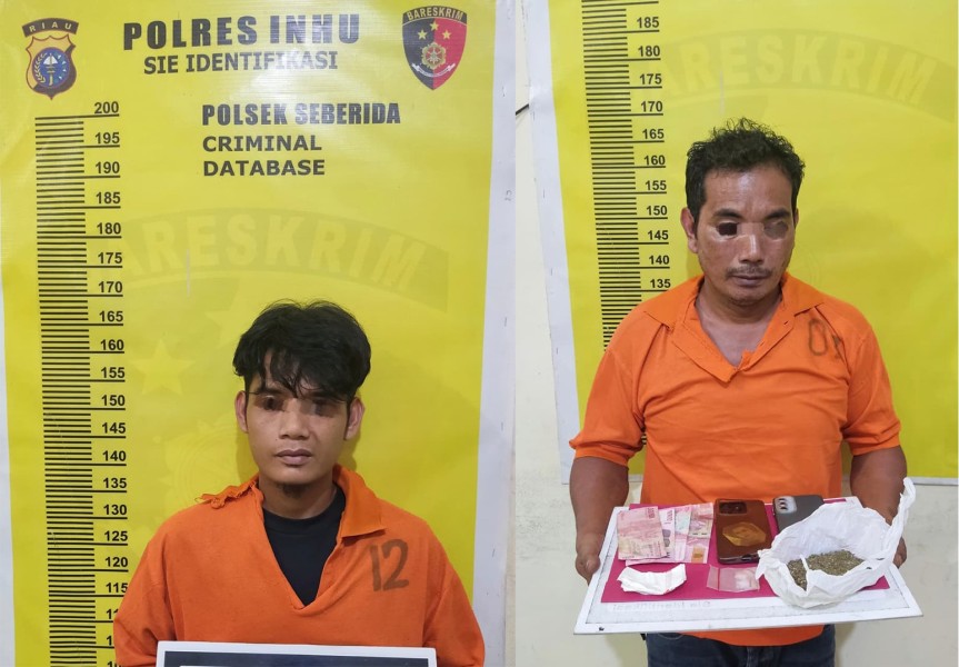 Simpan Sabu dan Ganja di Bawah Pot Bunga, Polisi Amankan Dua Pelaku