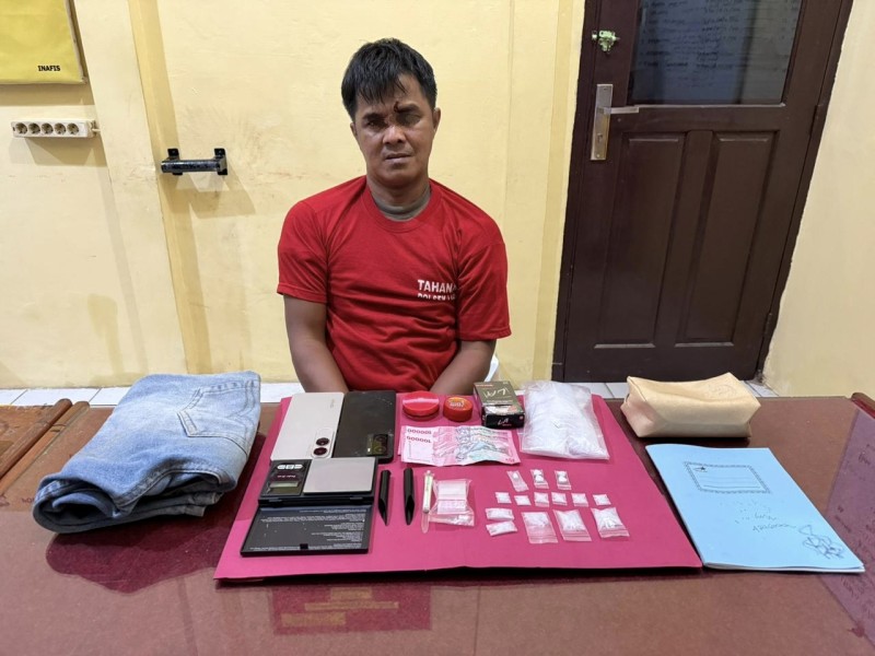 Edarkan Narkoba, Warga Desa Pasir Ringgit Diringkus Polsek Lirik