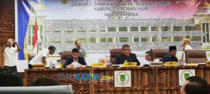 DPRD Rohil Gelar Paripurna Perubahan Perda Penghulu