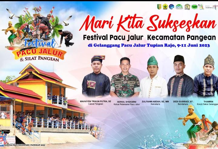Perhelatan Festival Pacu Jalur Event Kebudayaan Kecamatan Pangean Akan Di Laksanakan 9 -11 Juni 2023 74 Jalur Sudah Mendaftar
