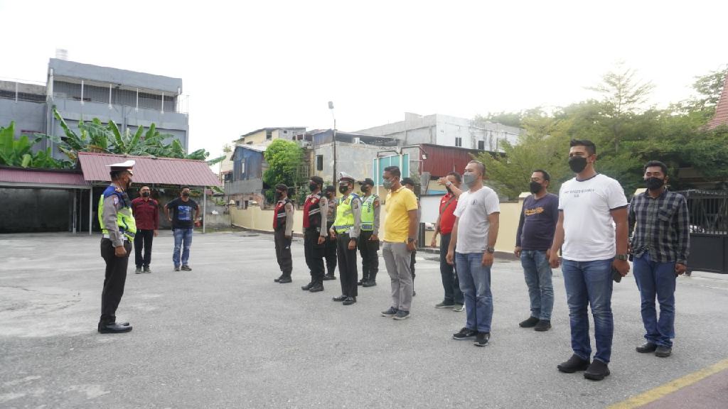 Antisipasi Gangguan Kamtibmas, Polsek Tampan Razia Knalpot Brong Jelang Ramadhan 1443H