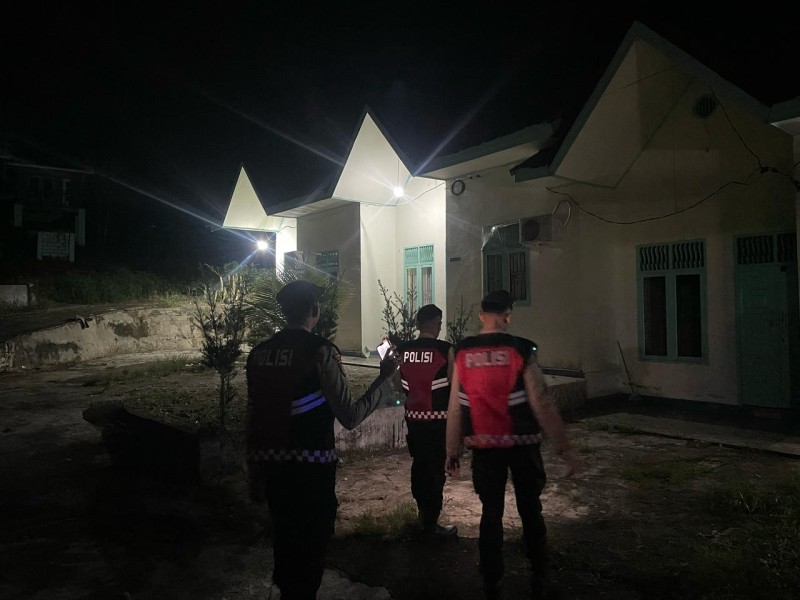 Sat Samapta Polres Rohul Gencar Patroli Pengamanan Pemukiman Selama Mudik Lebaran