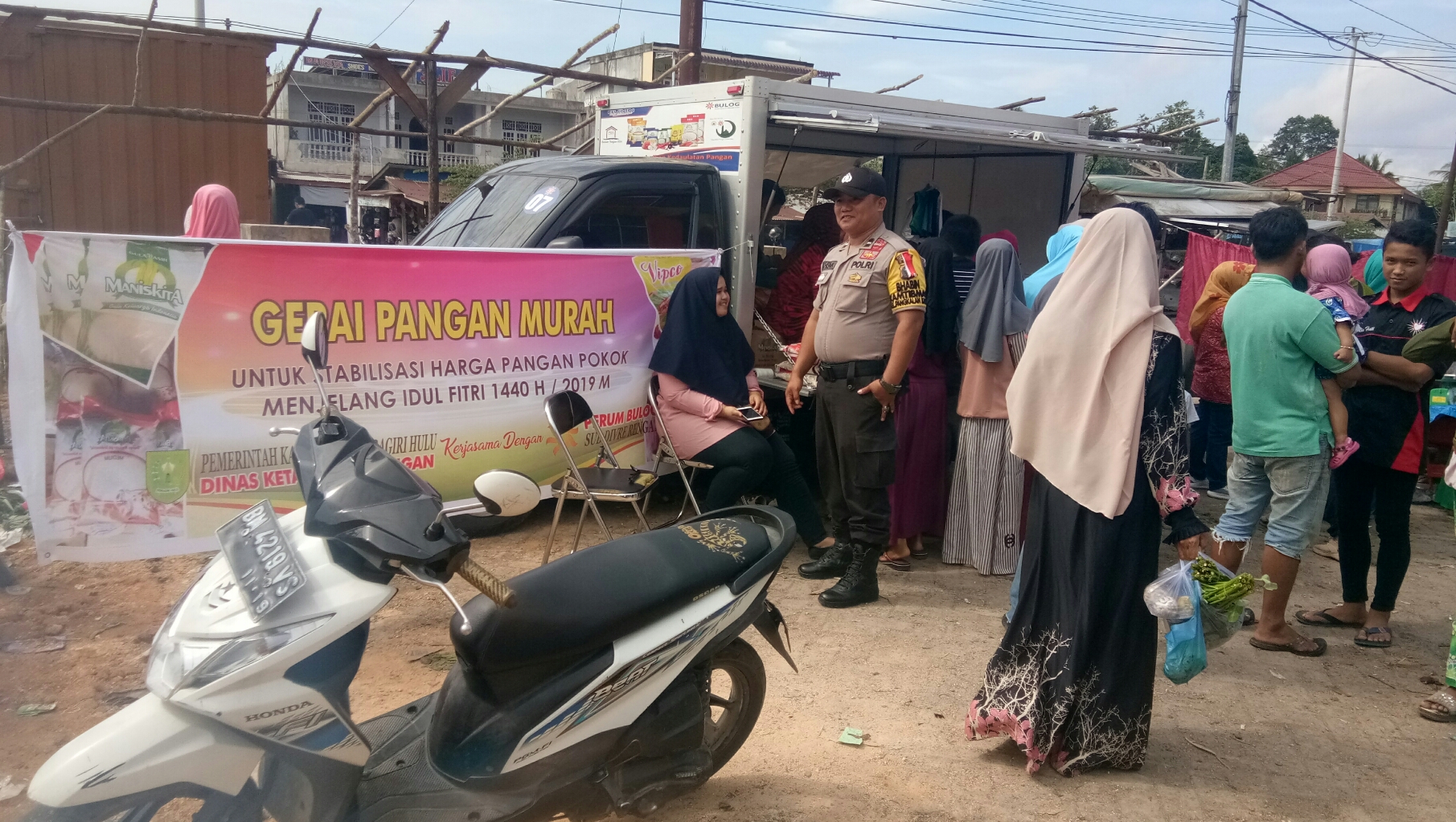 Dinas Ketahanan Pangan Inhu Gelar Gerai Pangan Murah