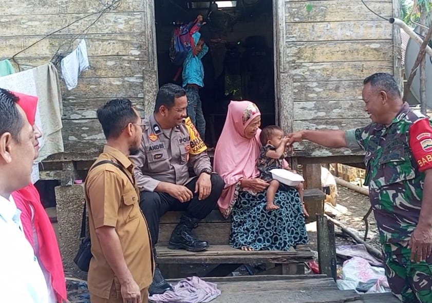 Gerakan Cegah Stunting, Makanan Tambahan Bergizi Disalurkan ke 30 Balita di Paskem