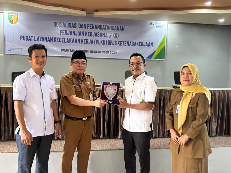 BPJS Ketenagakerjaan Teken Kerjasama Dengan Puskesmas Se-Kuansing