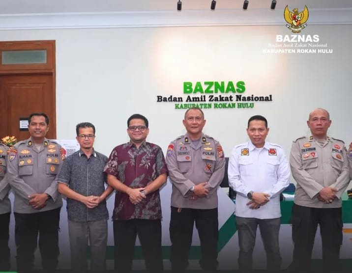 BAZNAS Rohul Dan Polda Riau Jalin Sinergi Untuk Program Sosial & Kemanusiaan