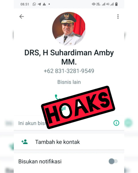 Nomor HPnya Di Catut, Plt Bupati Pastikan Modus Penipuan