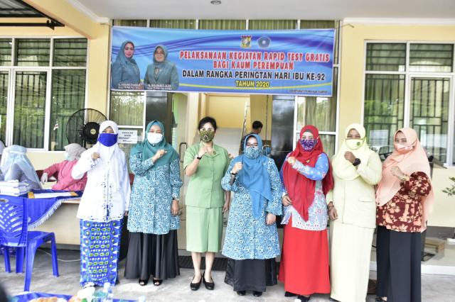 Peringati Hari Ibu ke 92, TP PKK Kampar Adakan Rapid Test Gratis bagi Kaum Perempuan