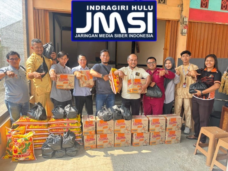 JMSI Inhu Gelar Jumat Berkah, Bagikan Sembako untuk Wartawan Lokal