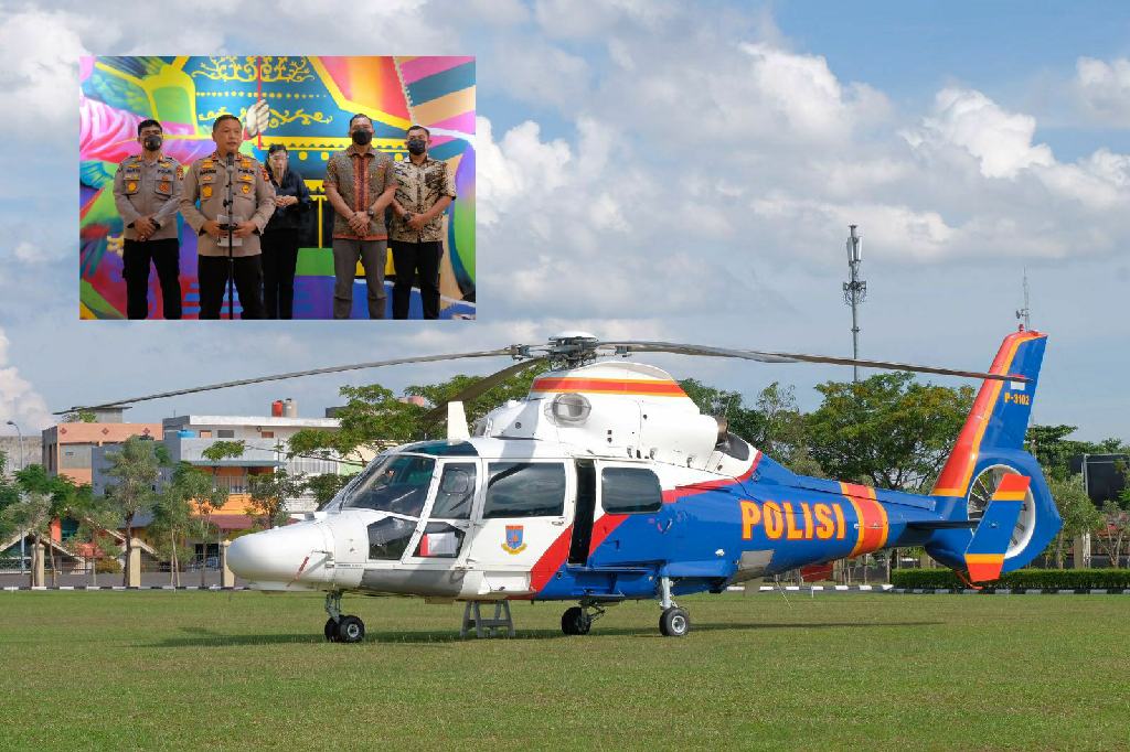 Mabes Polri Kirimkan Bantuan Helikopter Untuk Polda Riau Atasi Illegal Logging