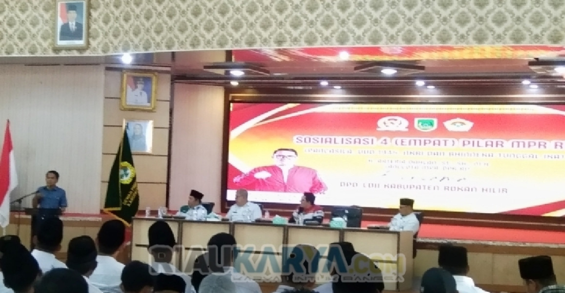 Sosialisasi 4 Pilar MPR RI Dihadiri Ketua DPRD Rohil Maston
