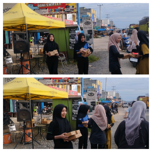 Berkah Ramadhan Planet Ponsel Belilas Bagi Bagi Takjil Kepada Pengguna Jalan