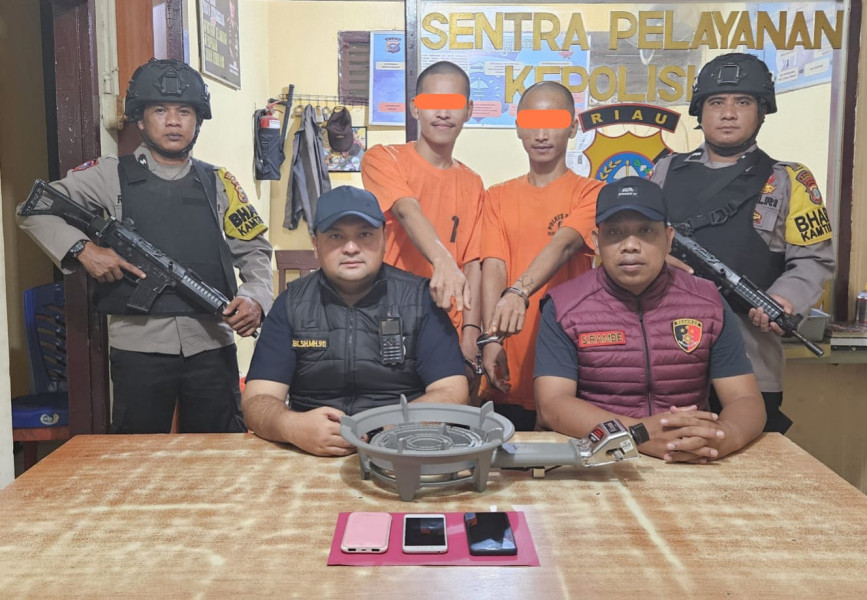 Polsek Kunto Darussalam Berhasil Menangkap Kakak Beradik Atas Kasus Pencurian