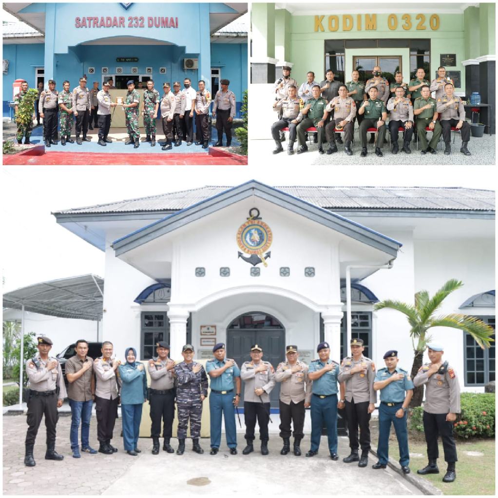 Pererat Silaturahmi dan Sinergitas, Kapolres Dumai Kunjungi 3 Markas TNI