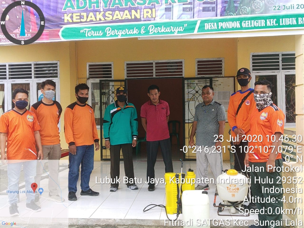 Putuskan Mata Rantai Covid 19, KPBD Inhu Sinergi Bersama Pemerintah Desa